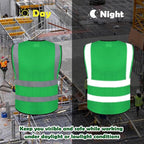 BeautyWill Custom Logo 10/20 Pack Safety Vest Class2 High Visibility Vest - Image 6