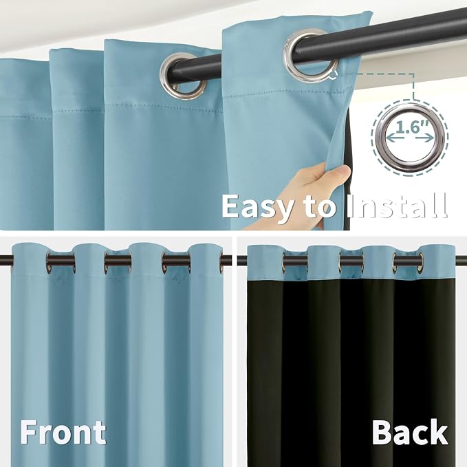 BGment Short 100% Blackout Curtains - Image 6