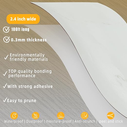 GSCIT Club Wood Grain Repair Tape, 2.4 inch X 100ft Self Adhesive Marble Grain - Image 2