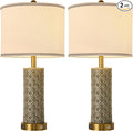 Set of 2 Table Lamp for Living Room Bedroom Farmhouse by Illuminatingyoumeandhim
