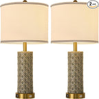 Set of 2 Table Lamp for Living Room Bedroom Farmhouse by Illuminatingyoumeandhim