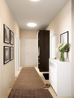 12 ft Long Brown Hallway Kitchen Runner Rug Non-Slip Washable, Custom Size - Image 2