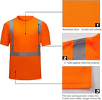 High Visibility Shirts Quick Dry Safety T Shirts - Image 2
