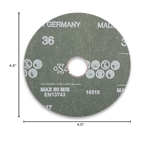 VSM 50-Pack - 4-1/2 inch 80 Grit - Ceramic Resin Fiber Discs - Image 9