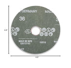 VSM 50-Pack - 4-1/2 inch 80 Grit - Ceramic Resin Fiber Discs - Image 9