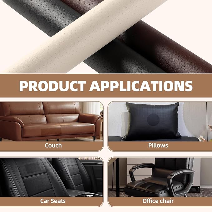 Leather Repair Patch, 17X158 inch Strong Sticky Repair Patch Self Adhesive - Image 3
