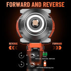 950N.m/700Ft-lbs Cordless Impact Wrench 1/2", 2 * 4.0Ah Battery Brushless - Image 8