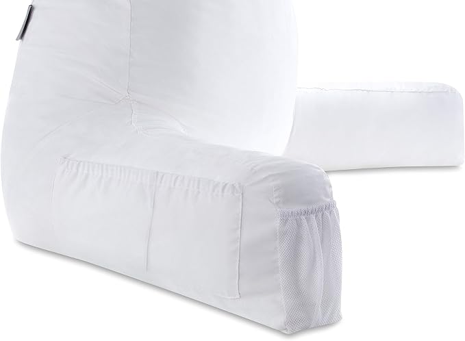 Husband Pillow Medium Aspen Edition White Dandelion, Sit Up Reading & Bed Rest - Image 8