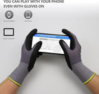 Work Gloves MicroFoam Nitrile Coated-6 Pairs, Seamless Knit Nylon Gloves - Image 3
