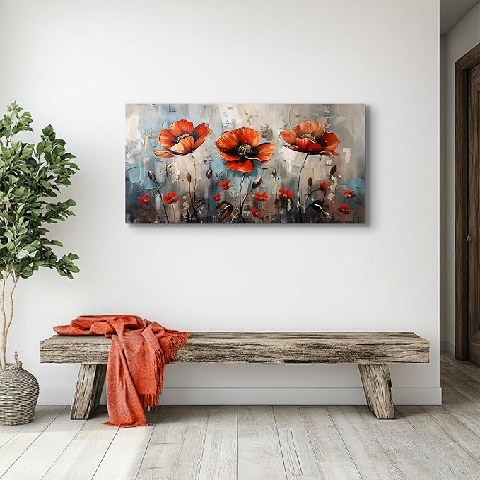 SERIMINO Large Wall Art for Living Room, Nature Floral Botanical Canvas Prints - Image 2