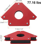 HARFINGTON 2pcs Welding Magnets 77.16 lbs Magnetic Welding Clamp Holder Iron - Image 2