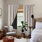 BGment Full Blackout Curtains for Bedroom 63 Inch Length 2 Panels Set, Thermal - Image 2