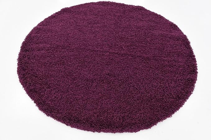 Unique Loom Solid Shag Collection Area Rug - Image 3