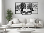 VAILLA Tree of Life Wall Wooden Art Abstract Tree Man Woman Face Large 3D - Image 7
