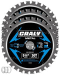 CRALY 5-3/8 Inch 30 Teeth Steel and Ferrous Metal Cutting Circular Saw Blade by CRALY