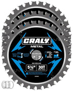 CRALY 5-3/8 Inch 30 Teeth Steel and Ferrous Metal Cutting Circular Saw Blade by CRALY