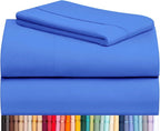 LuxClub 3 PC Twin XL Sheet Set, Deep Pockets Wrinkle Free Cooling Bed Sheets by LuxClub