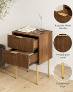Masupu Night Stand, Mid-Century Modern Bedside Table - Image 3