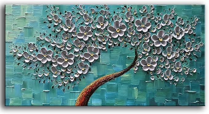 YaSheng Art - 100% hand painted Flower Art Oil Painting On Canvas Texture by YaSheng+Art