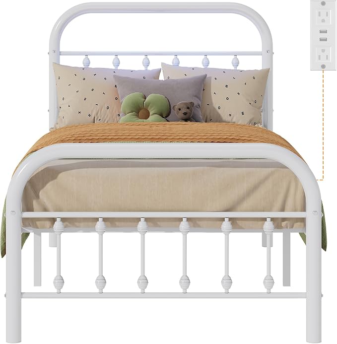 WLIVE Metal Platform Bed Frame, Twin Bed Frames - Image 9