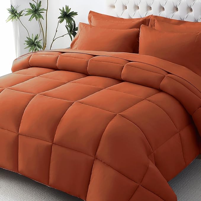 JOLLYVOGUE California King Comforter Set, Ultra-Soft Bed in a Bag Cal King Size by JOLLYVOGUE