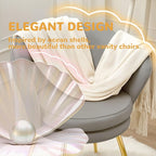 Accent Chairs Set of 2, Velvet Vanity Chair - Image 6