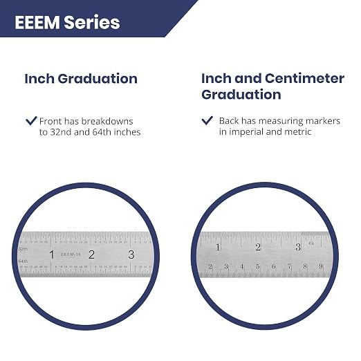 Pacific Arc Stainless Steel Ruler Inch and Metric, - Image 3