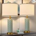 Set of 2 Table Lamp for Living Room Bedroom Farmhouse by Illuminatingyoumeandhim