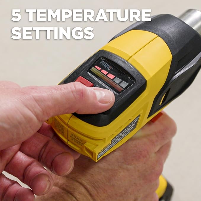 Wagner SprayTech 2426866 FURNO 550 18V – Includes 1 Battery and Charger Heat Gun - Image 3