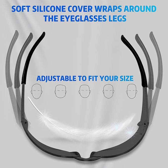 Safety Glasses Ansi Z87.1 Clear Safety Glasses Bulk Impact Resistant Lens - Image 5