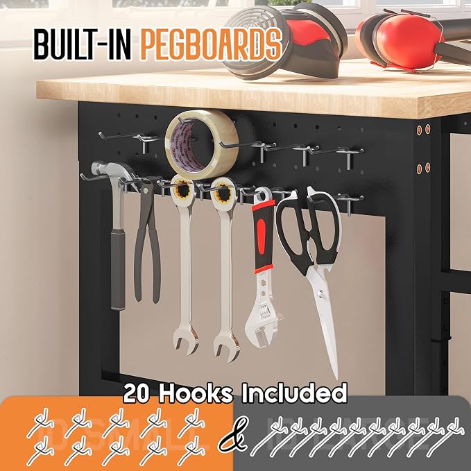 SPECRAFT Adjustable 2-Tier Workbench - Image 6