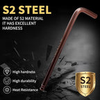 Metric Hex Key Ball End S2 Alloy Bronze – 9PCS Metric Allen Wrench Set - Image 3