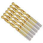 Drill Bit, 19/64" Cutting Diameter, 4241 HSS TiN Coated 118° Cutting Angle by CoCud