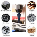 M35 Step Drill Bits for Metal, 1/8" to 1/2", Cobalt Bit, Heavy Duty for - Image 4