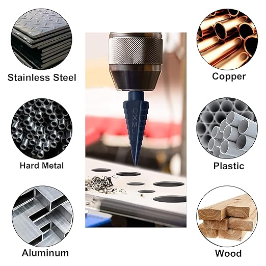 M35 Step Drill Bits for Metal, 1/8" to 1/2", Cobalt Bit, Heavy Duty for - Image 4