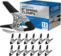 12 Pack - 6" inch Spring Clamp Large Super Heavy Duty Spring Metal Black - 3 by FactorDuty