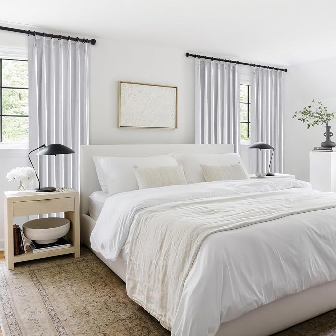 Topfinel White 100% Blackout Curtains 84 Inch Long 2 Panels Set, Pinch Pleat - Image 8