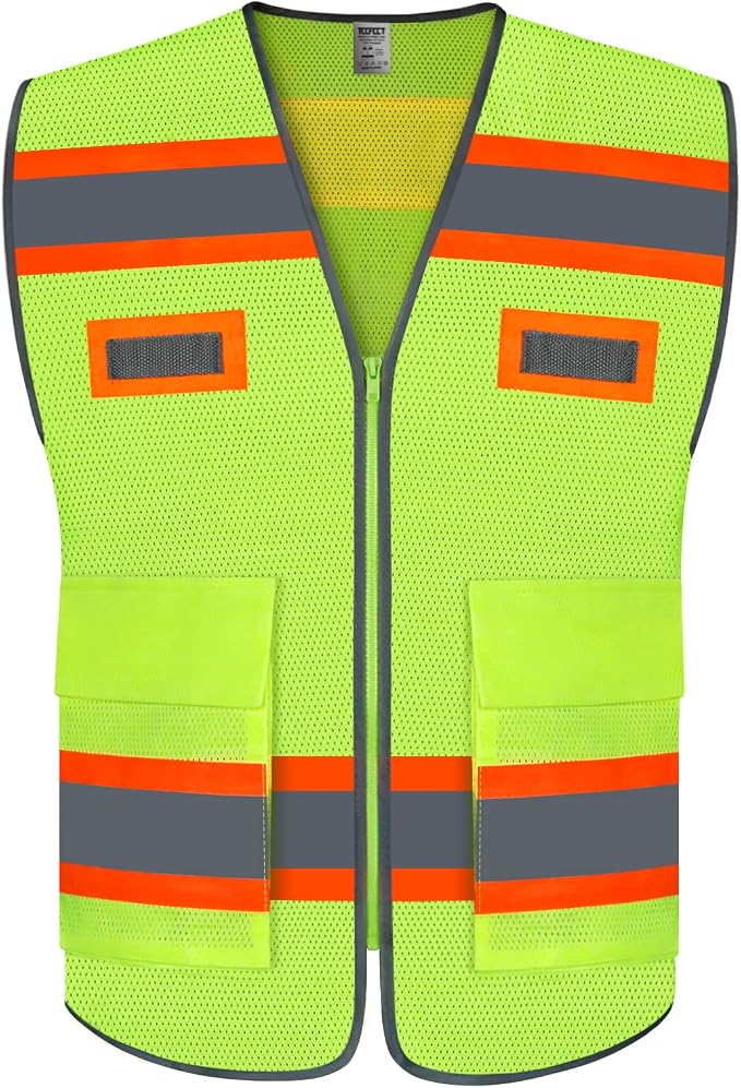 TCCFCCT Mesh High Visibility Vest by TCCFCCTPROFESSIONALSAFETYSOLUTIONS