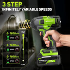 Brushless Cordless Impact Wrench 1500Nm High Torque, 1/2 Inch Impact Gun - Image 6