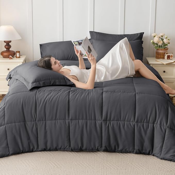 JOLLYVOGUE Twin XL Comforter Set, Ultra-Soft Bed in a Bag Twin XL Size 5 Pieces - Image 6