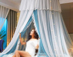 VETHIN Princess Bed Canopy for Girls, Bed Canopy Curtain- Double Layer Sheer - Image 3