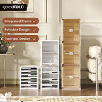 ANTBOX Shoe Organizer Storage Box, Portable Folding Shoe Rack - Image 3
