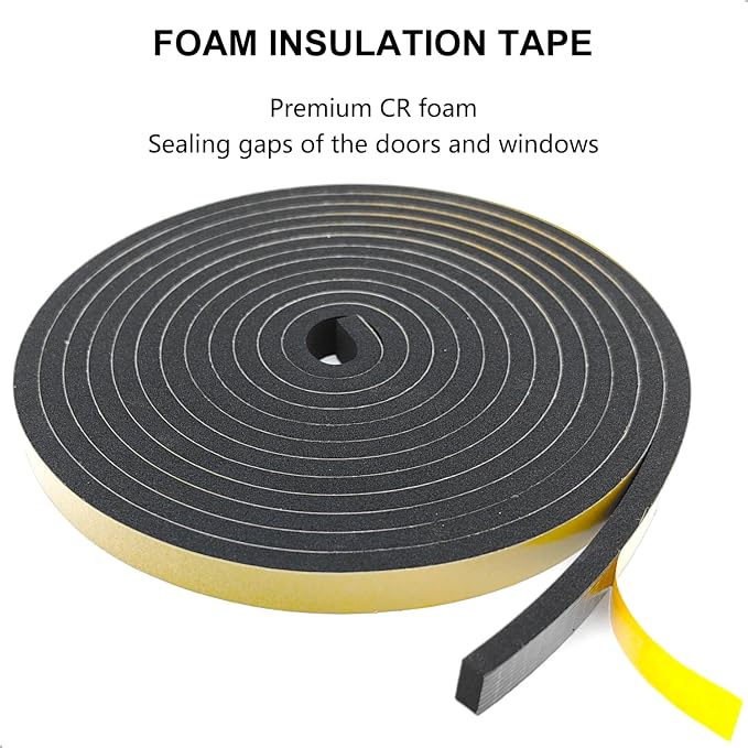 Weather Stripping Door Seal Strip, Strong Adhesive, Weatherproof, Gap Filler - Image 5