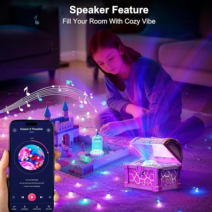 Treasure Box Northern Lights Projector, Galaxy Aurora Night Light Projector - Image 3