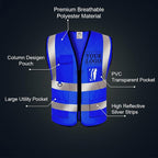 BeautyWill Custom Safety Vest Logo Class 2 High Visibility Reflevtive Vest - Image 5