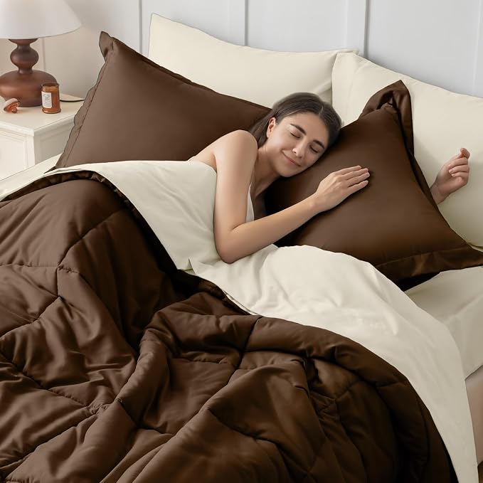 JOLLYVOGUE Twin XL Comforter Set, Ultra-Soft Bed in a Bag Twin XL Size 5 Pieces - Image 6