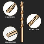 Cobalt Drill Bit Set, Stainless Steel, Cast Iron, Wood and Plastic, - Image 2