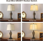 28.5" high Vintage Brown Table Lamps Set of 2 - Image 2