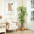 Artificial Plants, 6 Ft Dracaena Tree Faux Plants Indoor Outdoor Decor Fake Tree by Ferrgoal