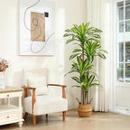Artificial Plants, 6 Ft Dracaena Tree Faux Plants Indoor Outdoor Decor Fake Tree by Ferrgoal